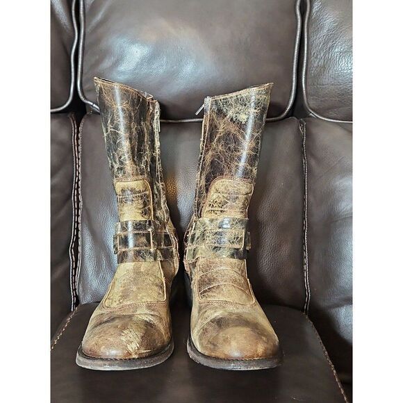 🛤️Leather Moto Boots - Picture 4 of 7